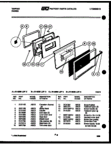 06 - Door Parts parts for Frigidaire Range 31-2538-00-04 from AppliancePartsPros.com