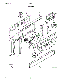 02 - Backguard parts for Frigidaire Range 31-2872-23-03 from AppliancePartsPros.com