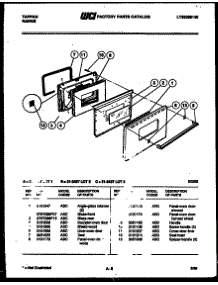 06 - Door Parts parts for Frigidaire Range 31-3437-23-01 from AppliancePartsPros.com