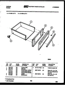 05 - Drawer Parts parts for Frigidaire Range 31-3438-23-06 from AppliancePartsPros.com