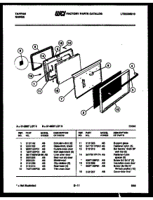 06 - Door Parts parts for Frigidaire Range 31-3647-00-03 from AppliancePartsPros.com
