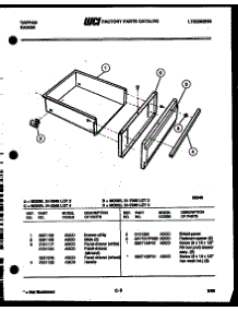 06 - Drawer Parts parts for Frigidaire Range 31-3348-23-03 from AppliancePartsPros.com