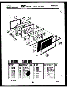 05 - Lower Oven Door Parts parts for Frigidaire Range 76-8967-23-03 from AppliancePartsPros.com
