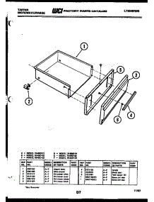 06 - Drawer Parts parts for Frigidaire Range 76-8967-23-03 from AppliancePartsPros.com