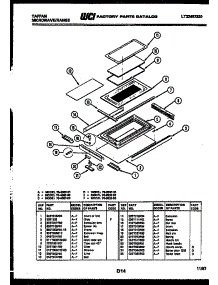 11 - Top Door Parts parts for Frigidaire Range 76-8967-23-03 from AppliancePartsPros.com