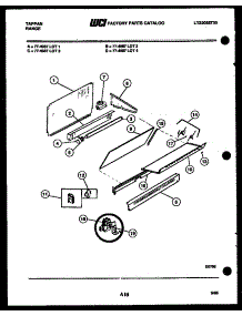 07 - Splasher Control parts for Frigidaire Range 77-4987-00-01 from AppliancePartsPros.com
