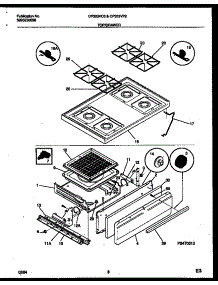05 - Cooktop And Broiler Drawer Parts parts for Frigidaire Range CP303VC3D2 from AppliancePartsPros.com