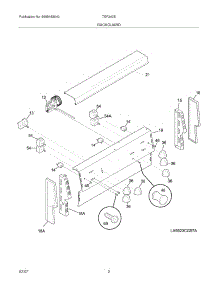 03 - Backguard parts for Tappan Range TEF242BU4 from AppliancePartsPros.com