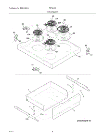 07 - Top / Drawer parts for Tappan Range TEF242BU4 from AppliancePartsPros.com