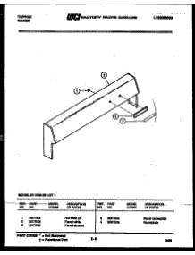 05 - Backguard parts for Frigidaire Range 37-1028-23-01 from AppliancePartsPros.com