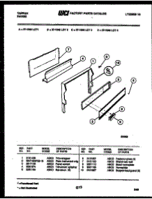 05 - Backguard parts for Frigidaire Range 37-1048-00-04 from AppliancePartsPros.com