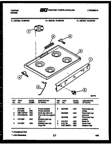 03 - Cooktop Parts parts for Frigidaire Range 72-2547-23-05 from AppliancePartsPros.com