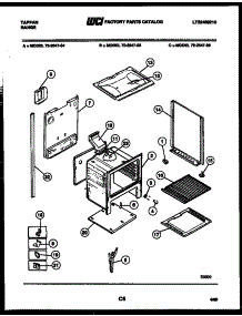 09 - Lower Body Parts parts for Frigidaire Range 72-2547-23-05 from AppliancePartsPros.com