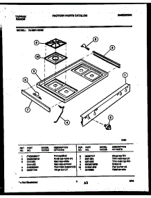 03 - Cooktop Parts parts for Frigidaire Range 72-3651-00-05 from AppliancePartsPros.com