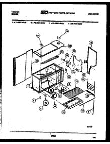 10 - Upper Body Parts parts for Frigidaire Range 72-3657-00-08 from AppliancePartsPros.com
