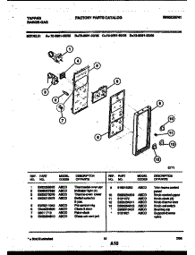 08 - Control Panel parts for Frigidaire Range 72-3981-00-05 from AppliancePartsPros.com