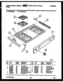 03 - Cooktop Parts parts for Frigidaire Range 72-3989-00-03 from AppliancePartsPros.com