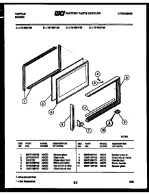 07 - Upper Oven Door Parts parts for Frigidaire Range 72-7657-00-05 from AppliancePartsPros.com