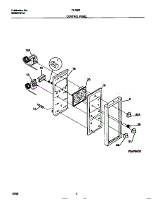 03 - Control Panel parts for Frigidaire Range 72-3981-23-08 from AppliancePartsPros.com