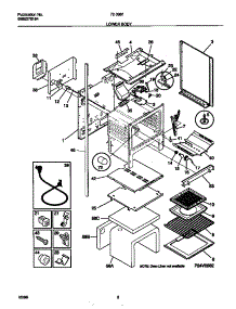 05 - Lower Body parts for Frigidaire Range 72-3981-23-08 from AppliancePartsPros.com