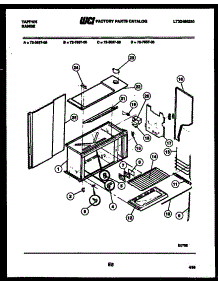 10 - Upper Body Parts parts for Frigidaire Range 72-7657-00-05 from AppliancePartsPros.com
