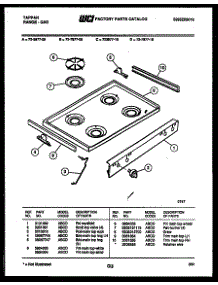 03 - Cooktop Parts parts for Frigidaire Range 72-7977-00-10 from AppliancePartsPros.com