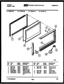 09 - Upper Oven Door Parts parts for Frigidaire Range 72-7977-00-10 from AppliancePartsPros.com