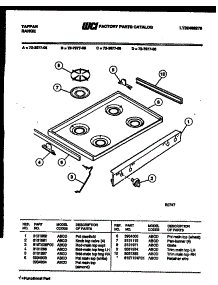 03 - Cooktop Parts parts for Frigidaire Range 72-7977-66-06 from AppliancePartsPros.com