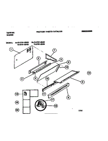 03 - Control Panel parts for Frigidaire Range 73-3751-23-04 from AppliancePartsPros.com