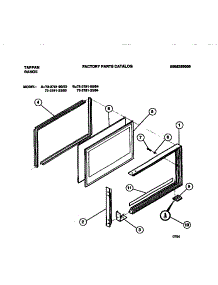 05 - Door parts for Frigidaire Range 73-3751-23-04 from AppliancePartsPros.com