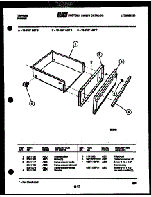 10 - Drawer Parts parts for Frigidaire Range 73-3757-00-05 from AppliancePartsPros.com