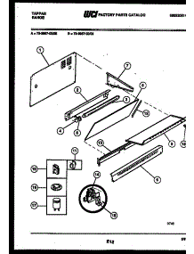 04 - Splasher Control parts for Frigidaire Range 73-3957-00-08 from AppliancePartsPros.com