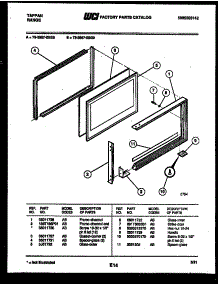 05 - Upper Oven Door Parts parts for Frigidaire Range 73-3957-00-08 from AppliancePartsPros.com