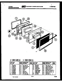 03 - Door Parts parts for Frigidaire Range 77-4957-00-01 from AppliancePartsPros.com