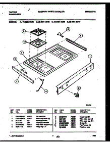 03 - Cooktop Parts parts for Frigidaire Range 72-3981-23-05 from AppliancePartsPros.com