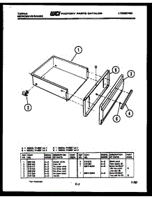 06 - Drawer Parts parts for Frigidaire Range 77-4957-00-01 from AppliancePartsPros.com