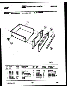 04 - Drawer Parts parts for Frigidaire Range 72-3989-00-04 from AppliancePartsPros.com