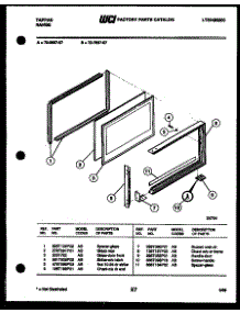 07 - Upper Oven Door Parts parts for Frigidaire Range 72-7657-00-07 from AppliancePartsPros.com
