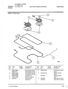 Electric Range Page 13 parts for Tappan Range 73-3951-01 from AppliancePartsPros.com