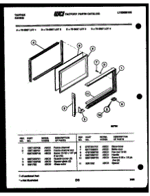 05 - Upper Oven Door Parts parts for Frigidaire Range 73-3957-66-02 from AppliancePartsPros.com
