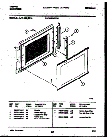 07 - Upper Oven Door Parts parts for Frigidaire Range 76-4960-00-03 from AppliancePartsPros.com