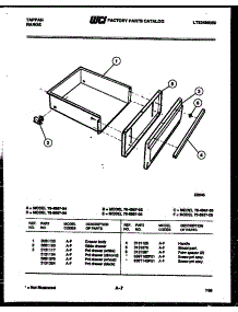 05 - Drawer Parts parts for Frigidaire Range 76-4967-66-06 from AppliancePartsPros.com