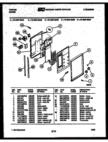 08 - Control Panel parts for Frigidaire Range 76-8667-00-06 from AppliancePartsPros.com