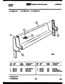 04 - Backguard parts for Frigidaire Range 37-2538-23-03 from AppliancePartsPros.com