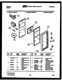 06 - Control Panel parts for Frigidaire Range 72-2547-00-05 from AppliancePartsPros.com