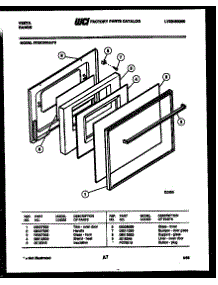 06 - Door Parts parts for Frigidaire Range 37IGCDWAN5 from AppliancePartsPros.com