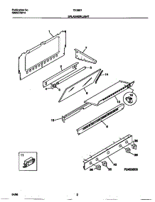 02 - Splasher / Light parts for Frigidaire Range 72-3651-00-08 from AppliancePartsPros.com