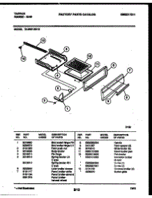 05 - Broiler Drawer Parts parts for Frigidaire Range 72-3657-66-13 from AppliancePartsPros.com