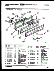 07 - Control Panel parts for Frigidaire Oven 57-2707-10-03 from AppliancePartsPros.com