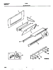 02 - Splasher / Light parts for Frigidaire Range 72-3981-00-08 from AppliancePartsPros.com